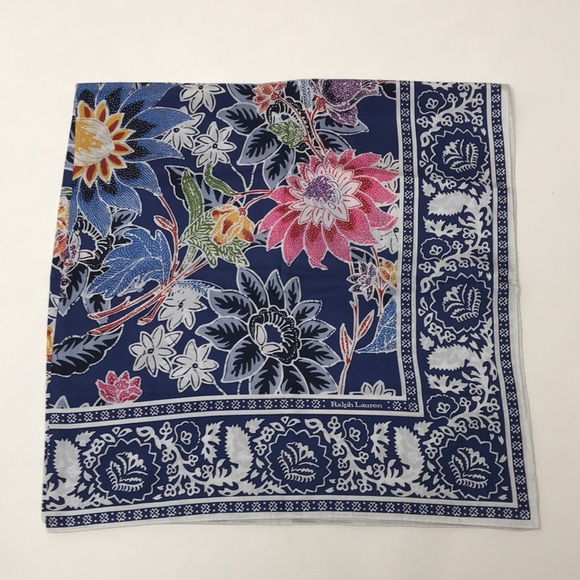 Ralph Lauren Floral Patterned Scarf - Picture 5 of 7